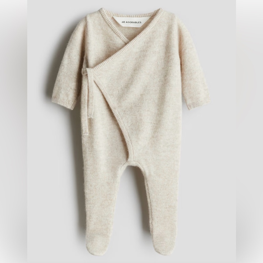 Cashmere Cream Baby Onesie